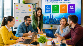 digitalizare imm centru echipa tehnologie birou modern