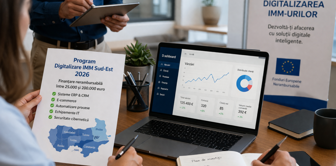 digitalizare imm sud est 2026 finantare erp crm software hardware