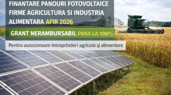 finantare panouri fotovoltaice firme agricultura si industrie alimentara 2026 sistem instalat AFIR