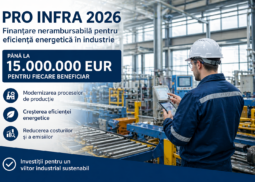 finantare PRO INFRA 2026 modernizare productie eficienta energetica industrie Romania